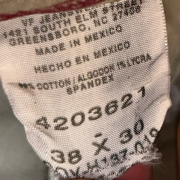 Lee Pants Khaki Custom Fit Chino Straight Leg Professional Work Wear Pants 38x30 - Picture 6 of 11